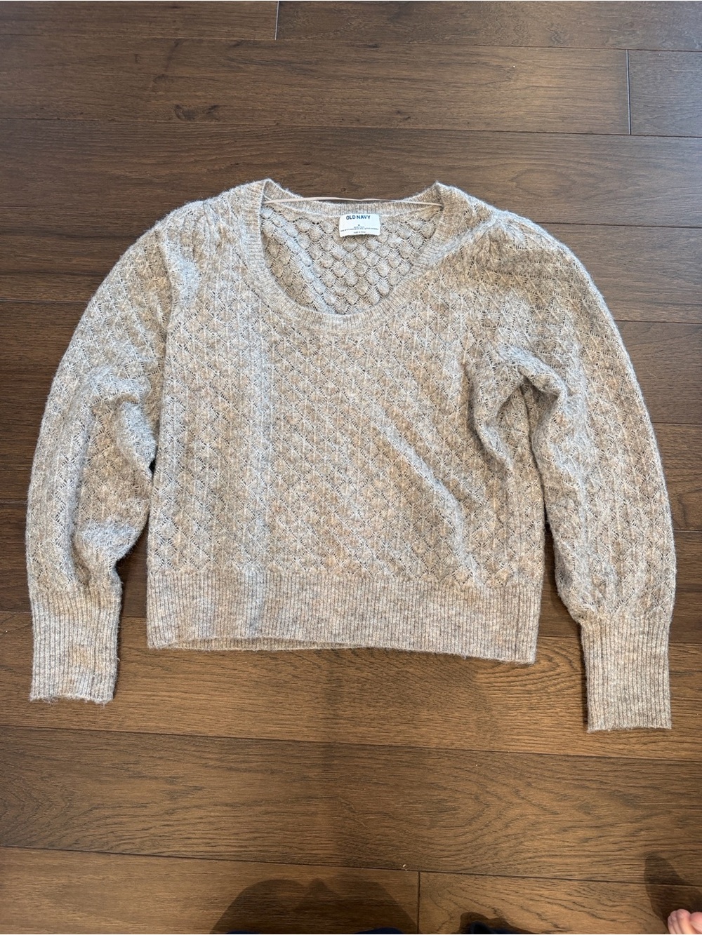 Old Navy Women's Pointelle Sweater Sedimentary Color Medium - C27-110